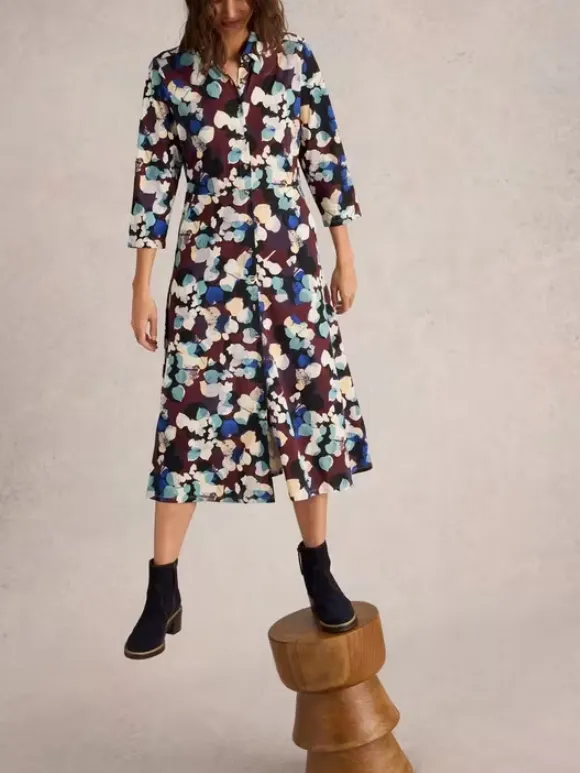 Midi Jersey Shirt Dress