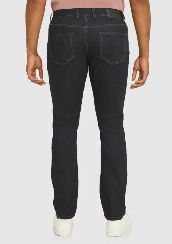 Wash Jersey Stretch Jeans in Black