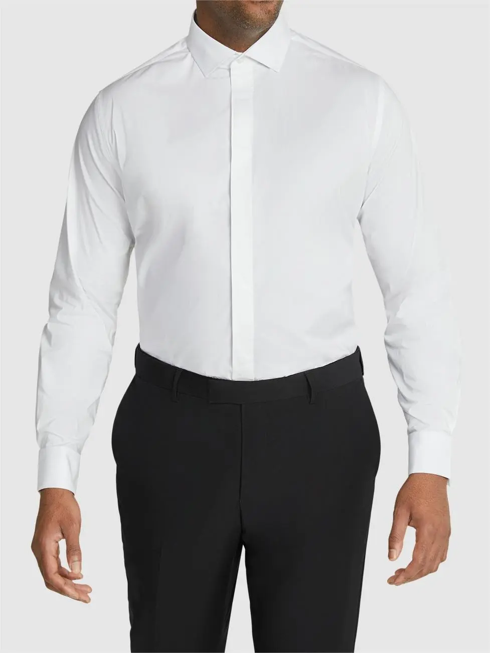 White Tuxedo Stretch Dress Shirts