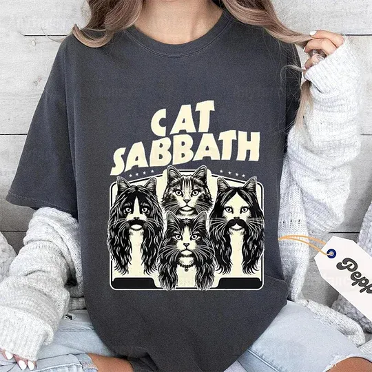 Sabbath Funny Cat Unisex Shirt