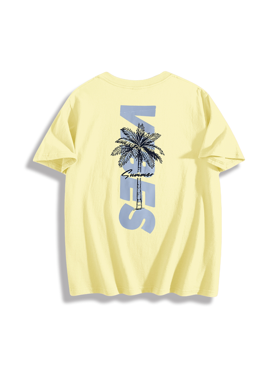 Palm Tree Summer Vibe Graphic T-Shirt