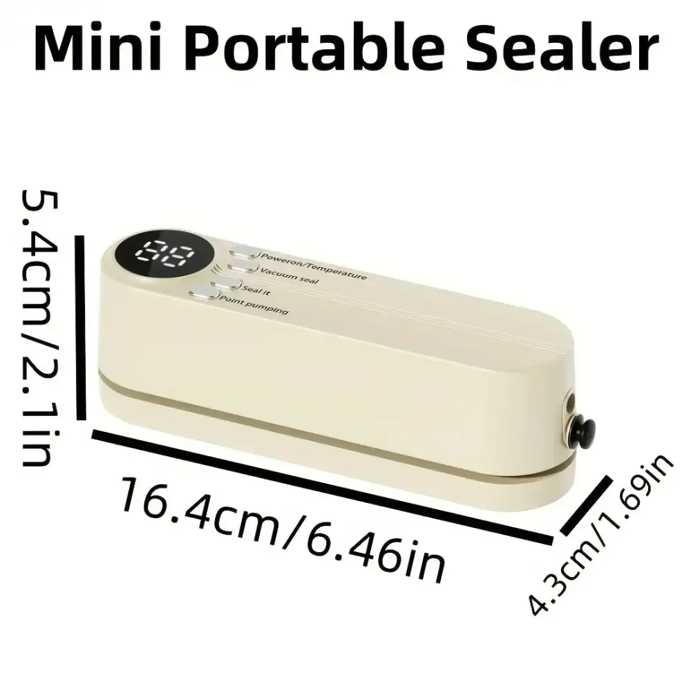 🥗 Keep Your Food Fresh ✨Mini Wireless Vacuum Sealer