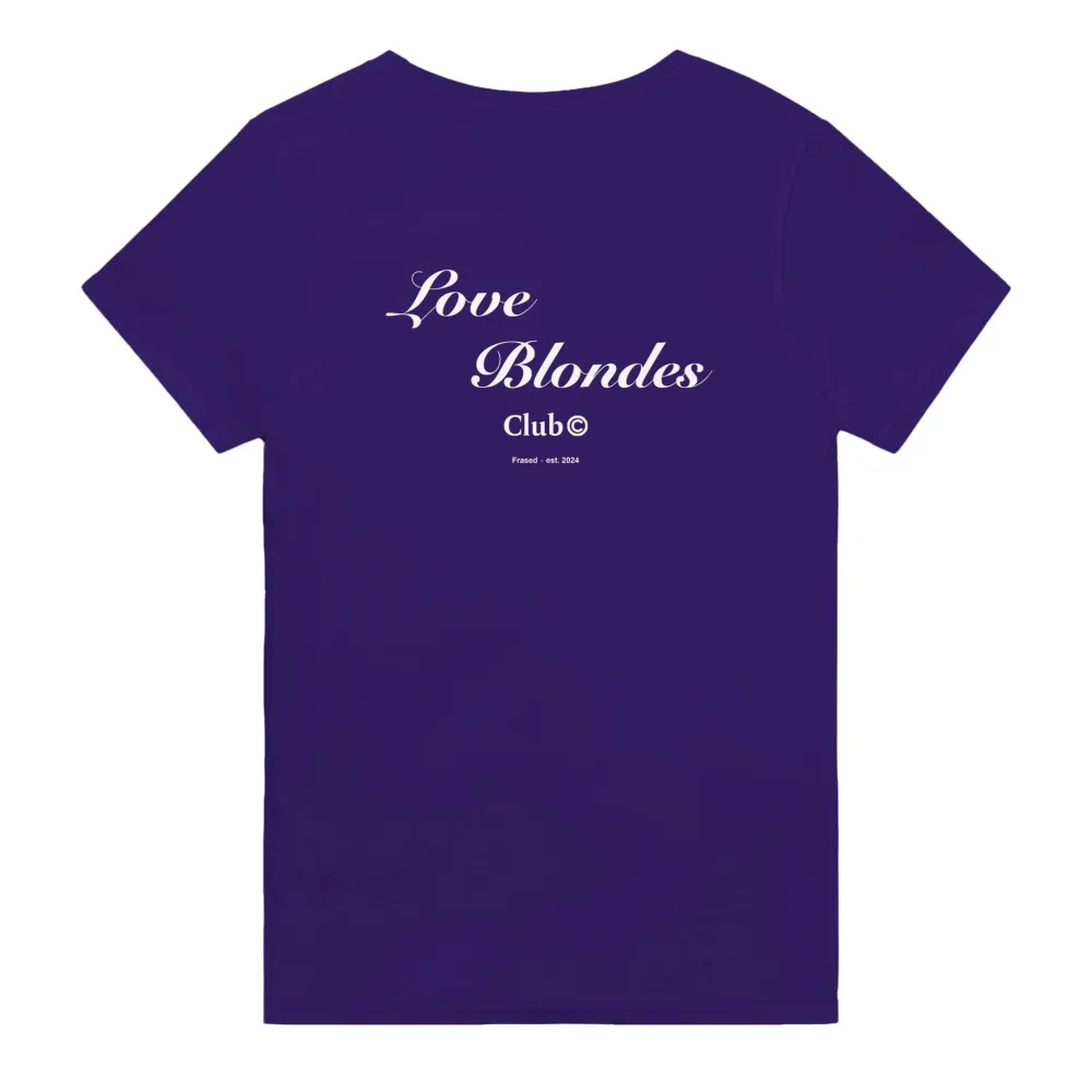 Men's LOVE BLONDES CLUB Print Crew Neck T-Shirt