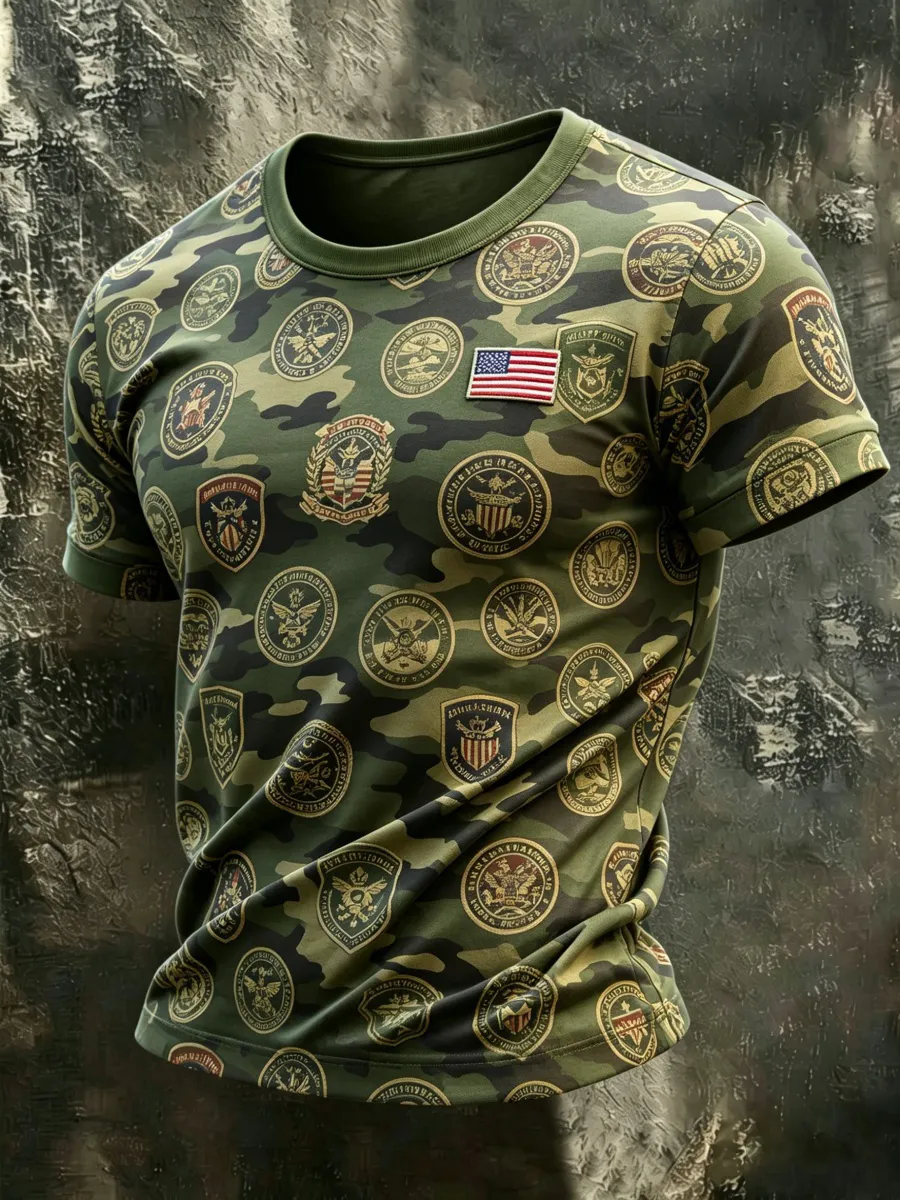 American Camouflage Art Men's T-Shirt