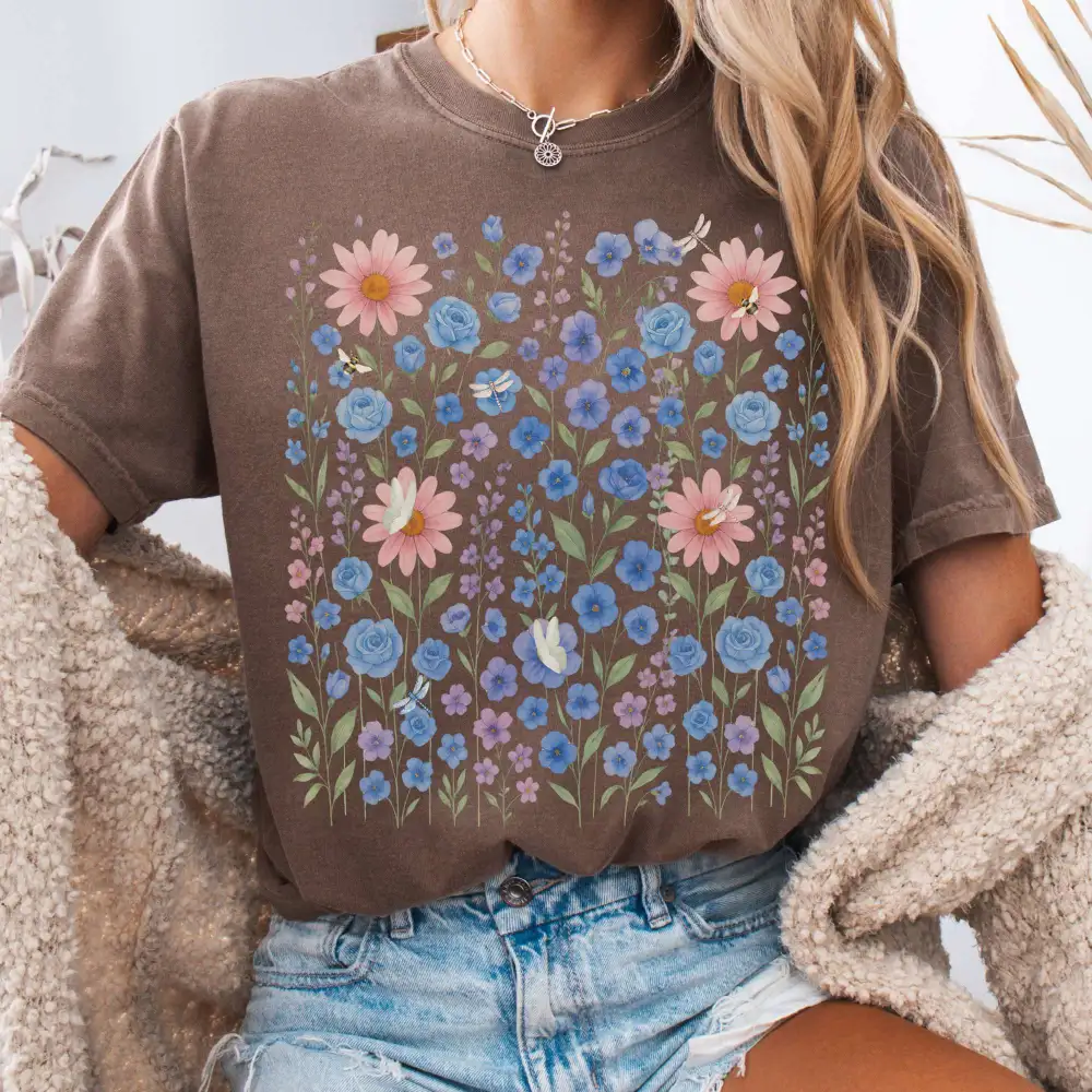 Cottagecore Wildflower T-shirt