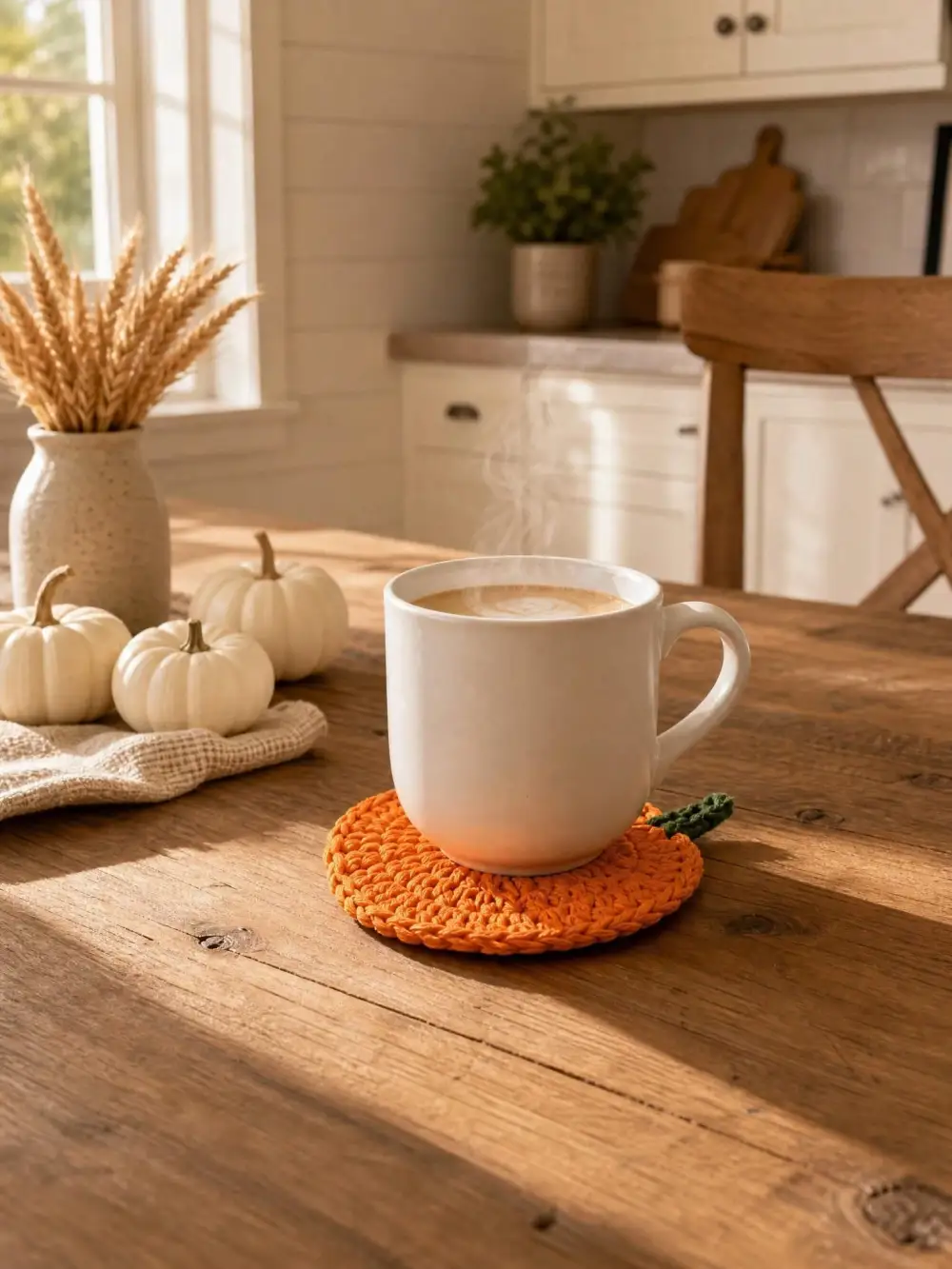 2 PCS Handmade Crocheted Placemat/Coaster Coaster