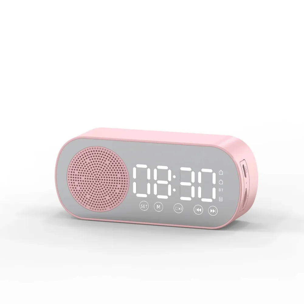Mirror Screen Clock with Speaker