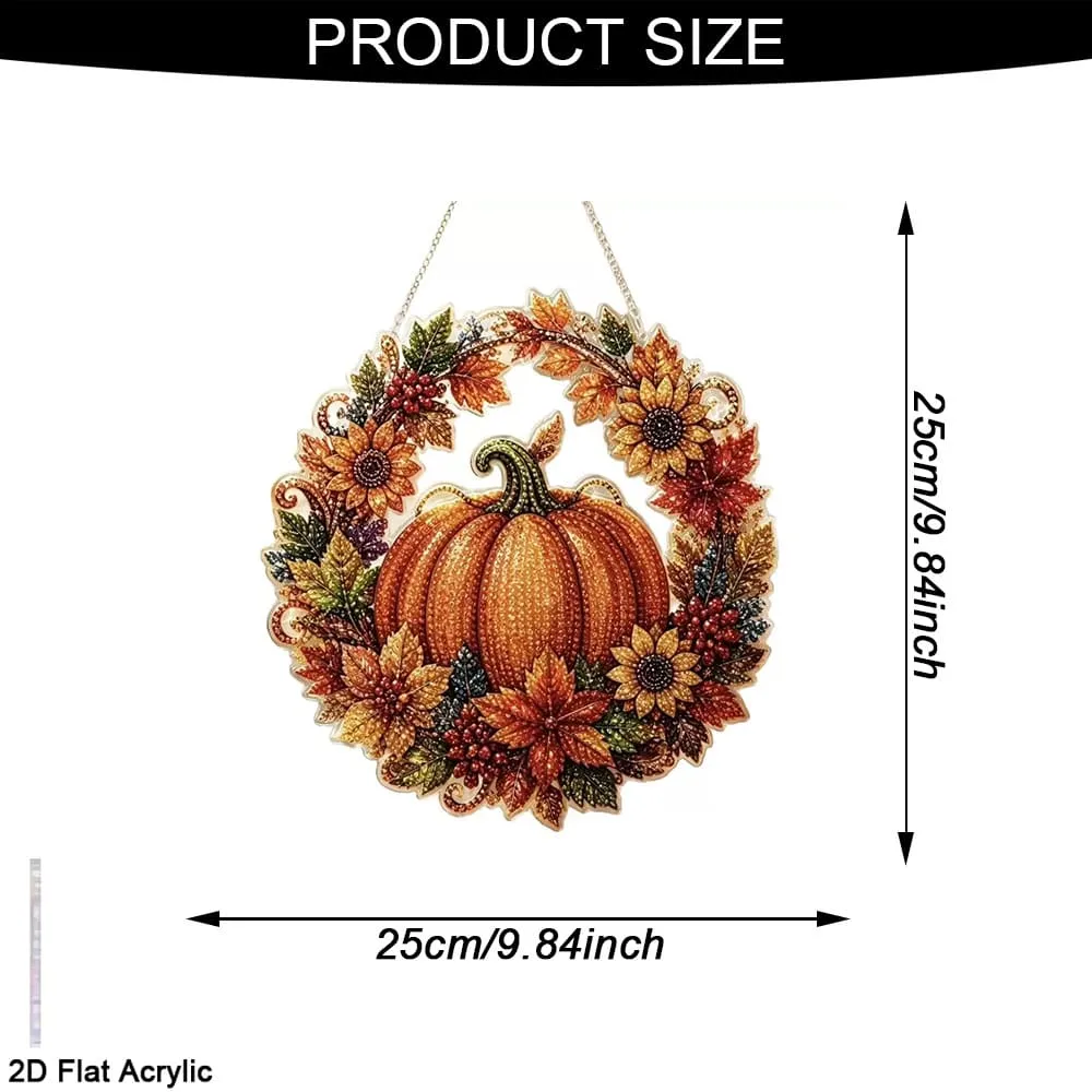 Halloween Pumpkin Diamond kit DIY Portable Pendant