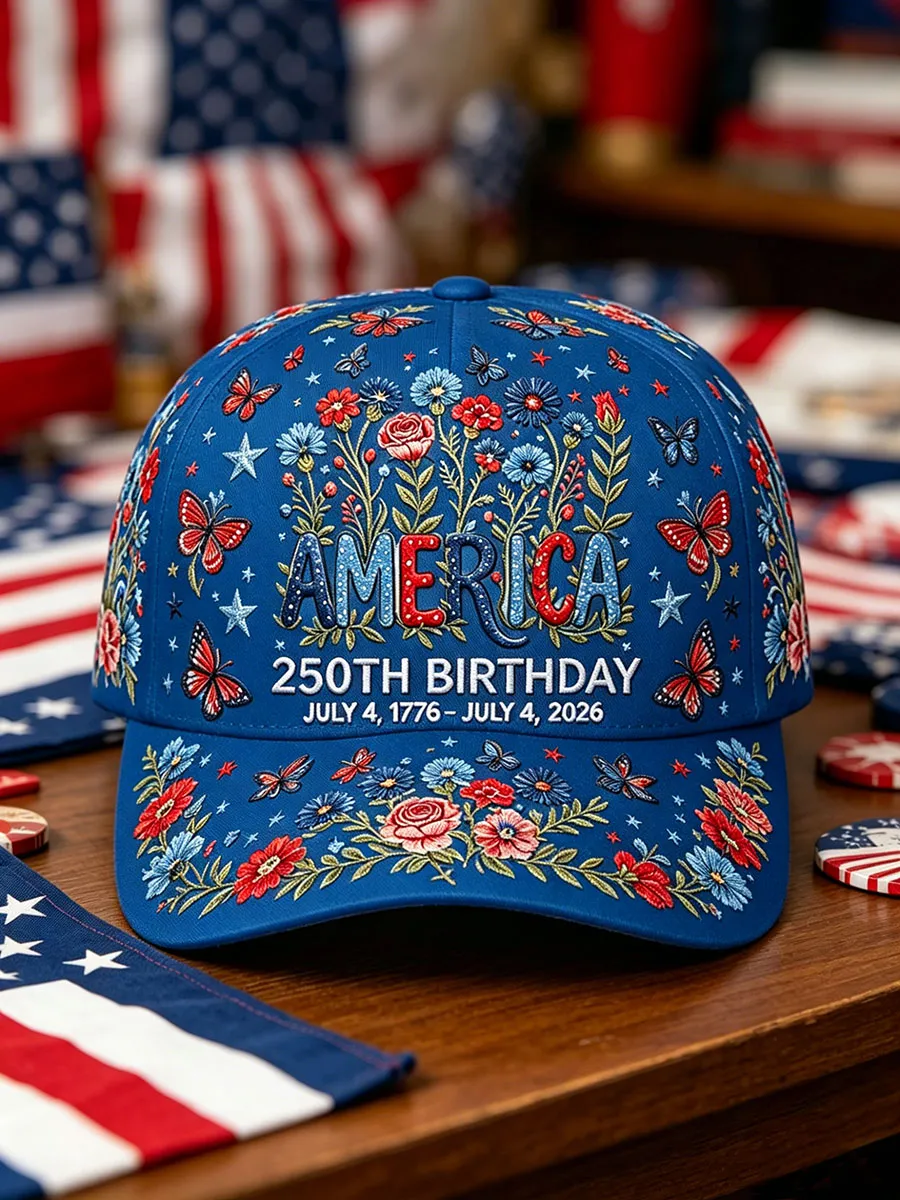 Unisex 250th Anniversary Floral Hat