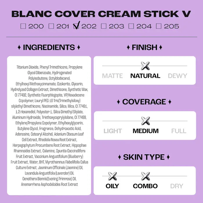 Color-Changing Cover Cream Stick Skincare meets makeup