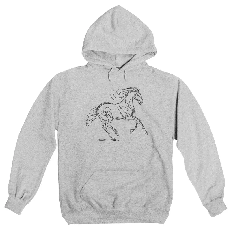 With One Line Pullover Hoodie