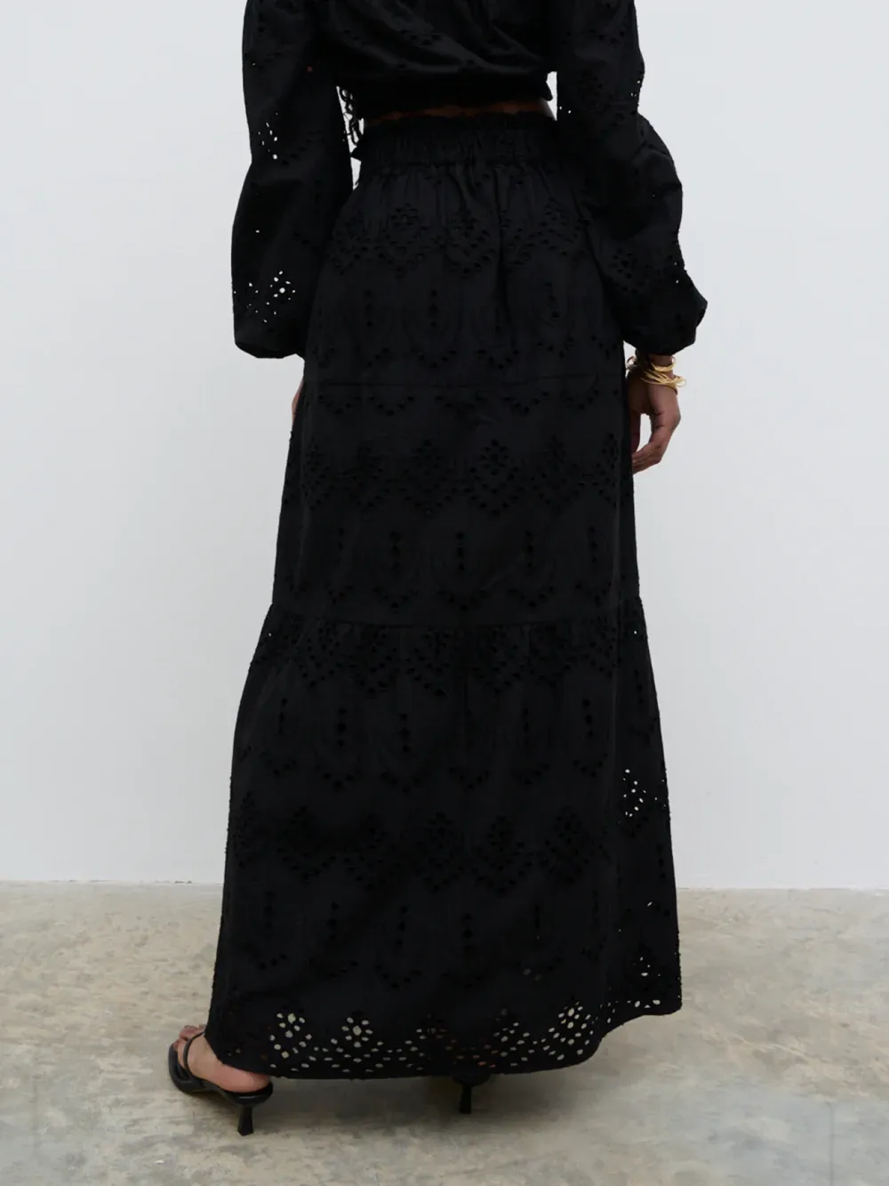 Broderie Maxi Skirt