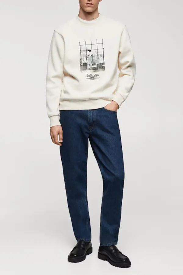 Art Graphic Crew Neck Sweatshirts