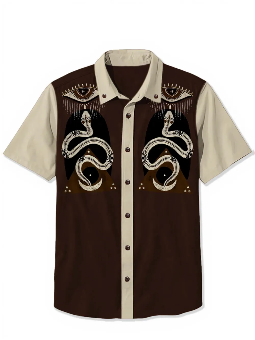 Snake And The Third Eye - 100% Cotton Shirt