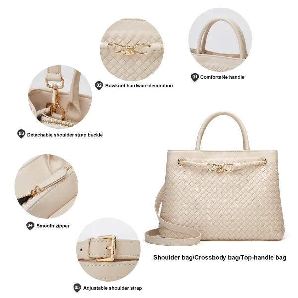 Solid color handbag
