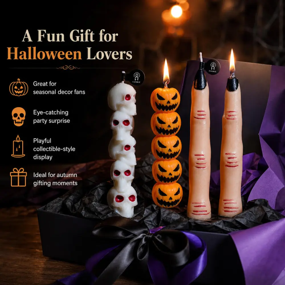Handheld Pumpkin Lantern Scented Soy Candle