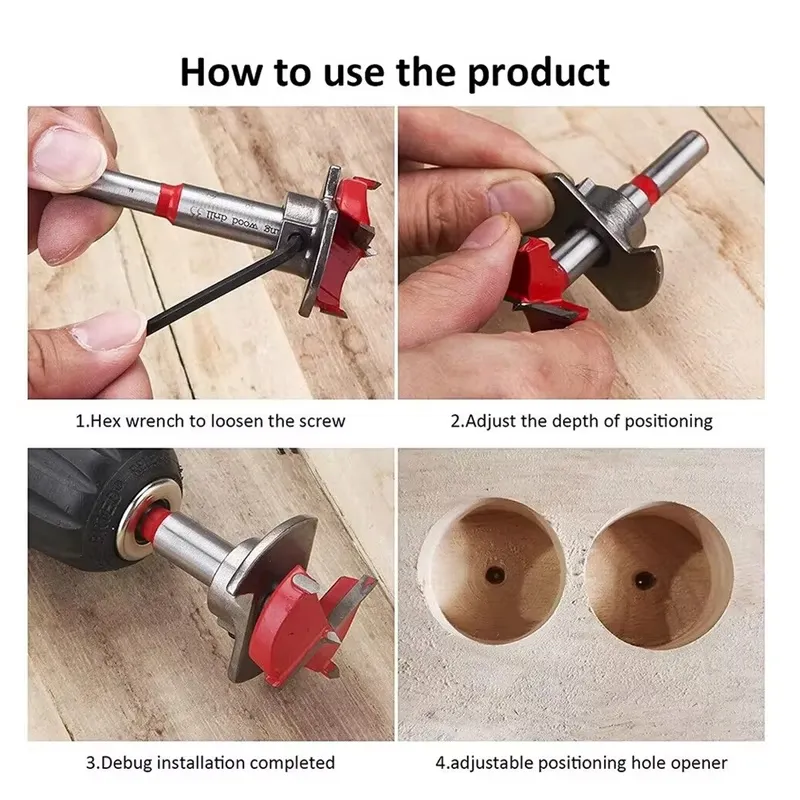 5 Pcs Positioning Hole Drill Kit