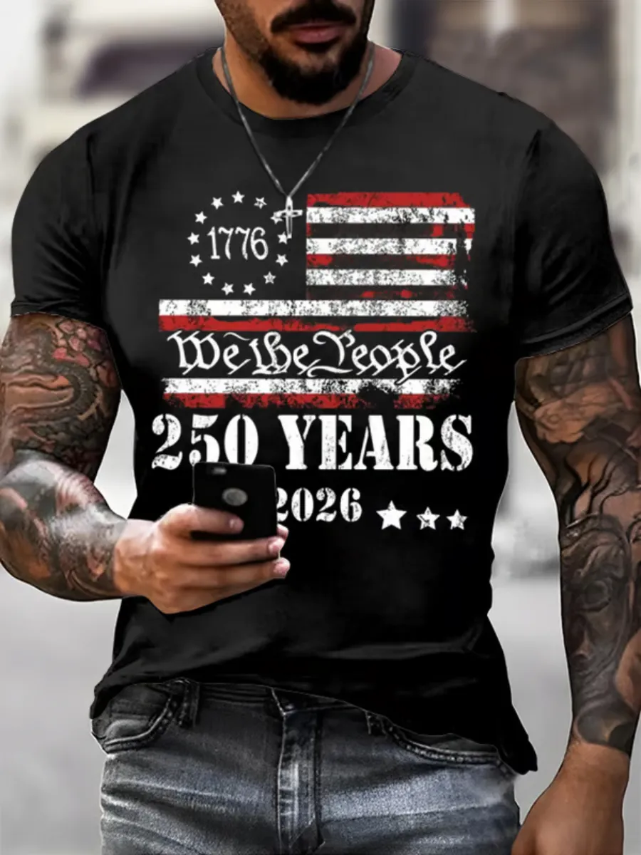 Men's 250th Anniversary Printed T-shirt