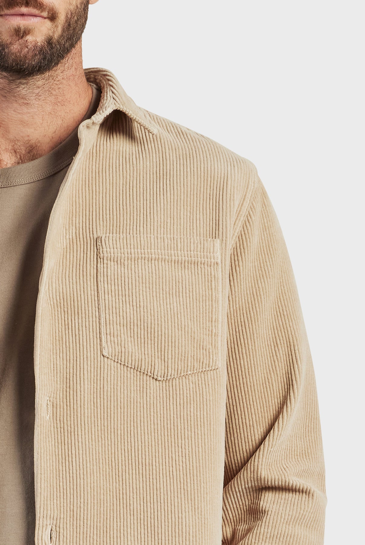 Lebowski Cord Overshirt-Navy