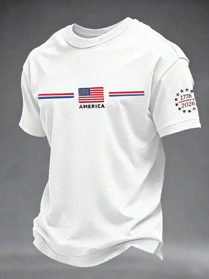 Men's Casual Printed Short-Sleeve T-Shirt