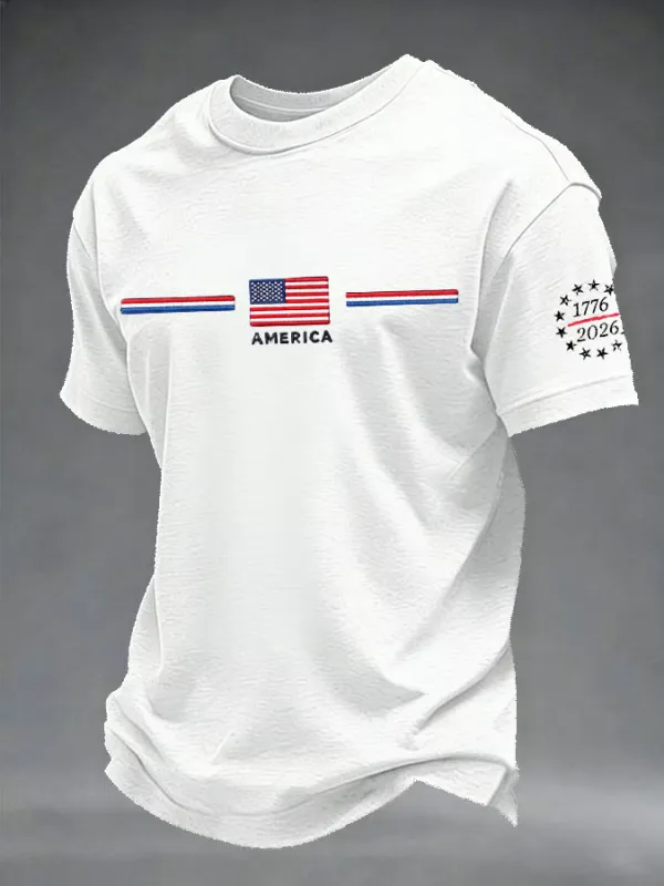 Men's Casual Printed Short-Sleeve T-Shirt