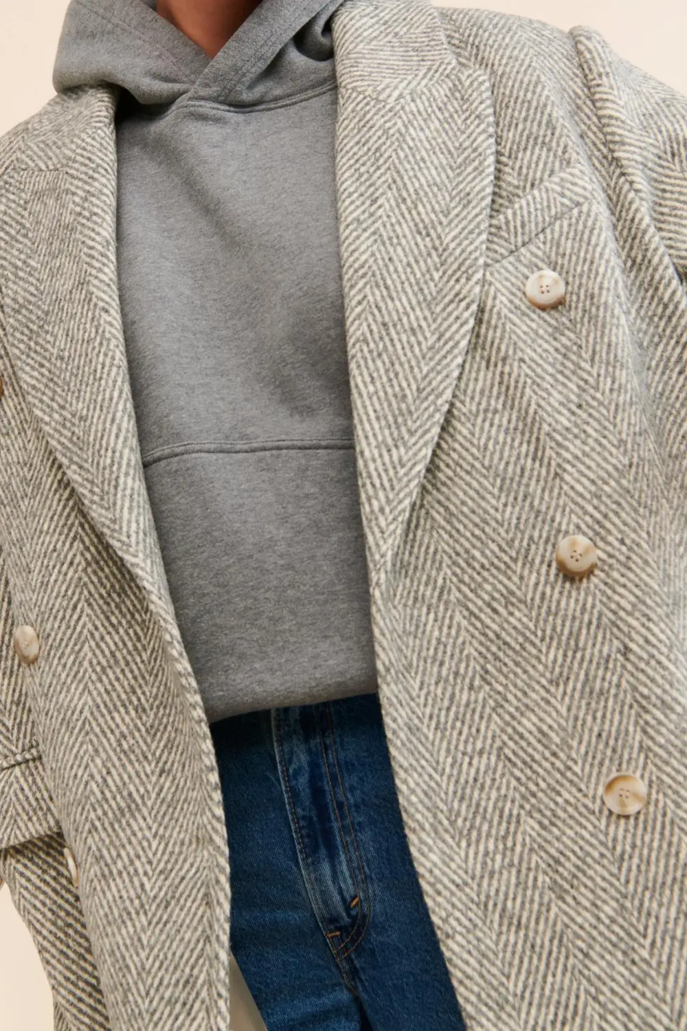 Morana Herringbone Overcoat