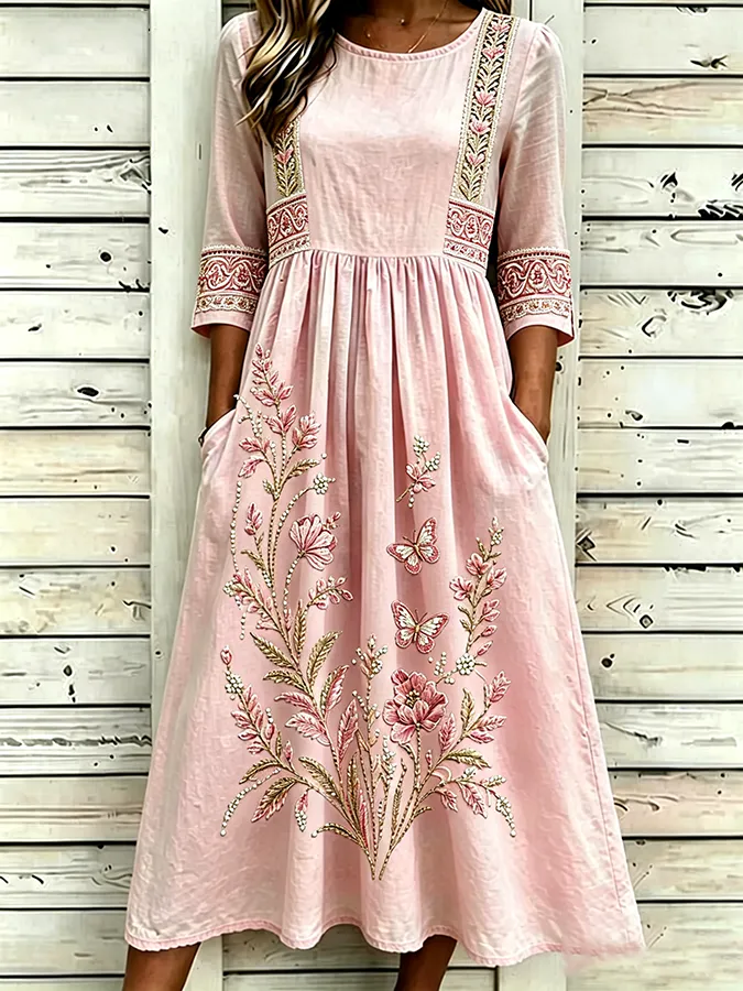 Women's floral printed casual dress