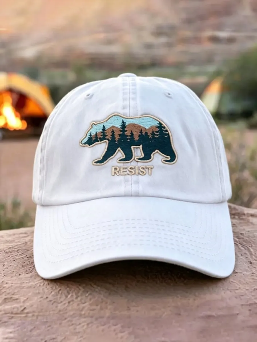 Unisex Resist Bear Print Hat