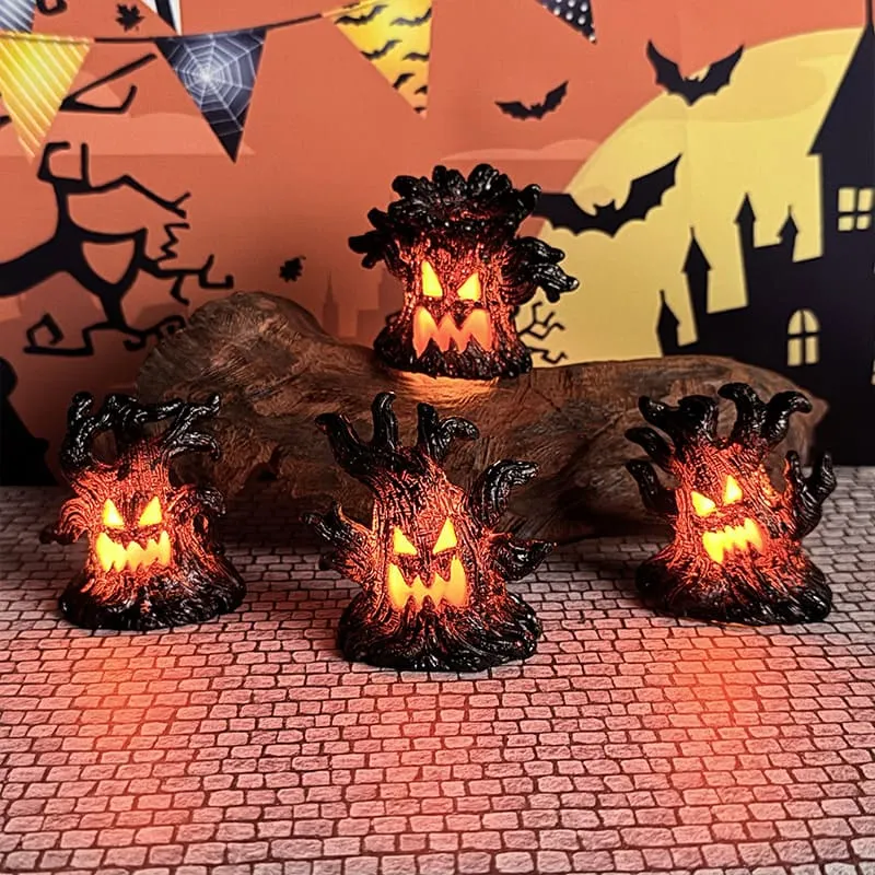 Halloween Tree Spirit LED Illuminated Decorative Resin Ornament