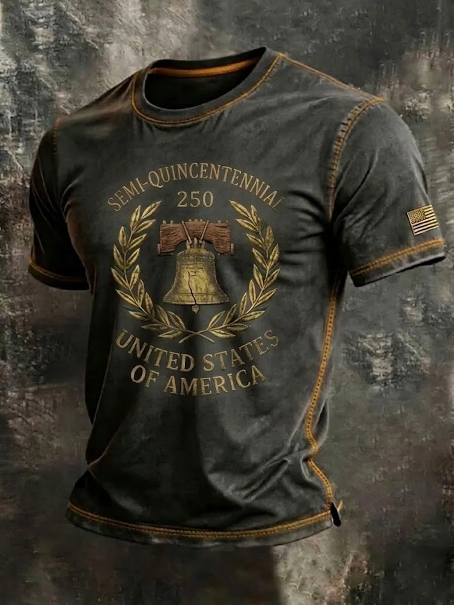 Men's American 250th Anniversary Print Top