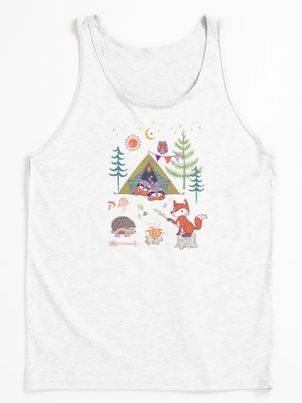 Woodland Animals Campout Tank Top