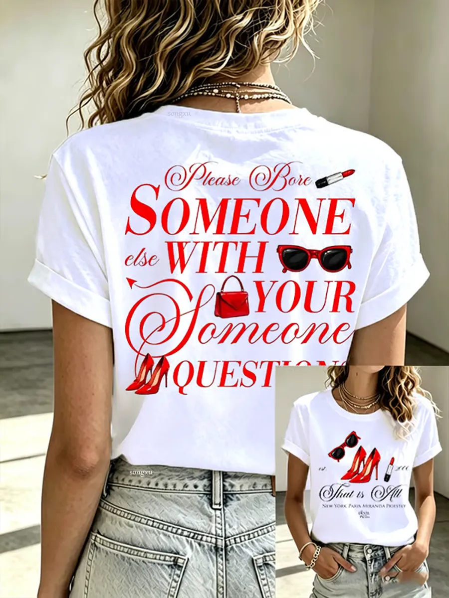 Women's Casual Print Short-Sleeve T-Shirt
