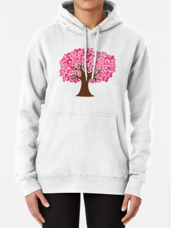 Pink Ribbon Tree Hoodie