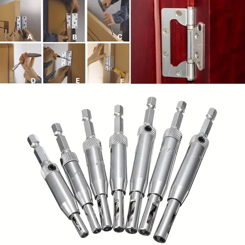 Precision Drill Bits Hinge Installation Tool Set