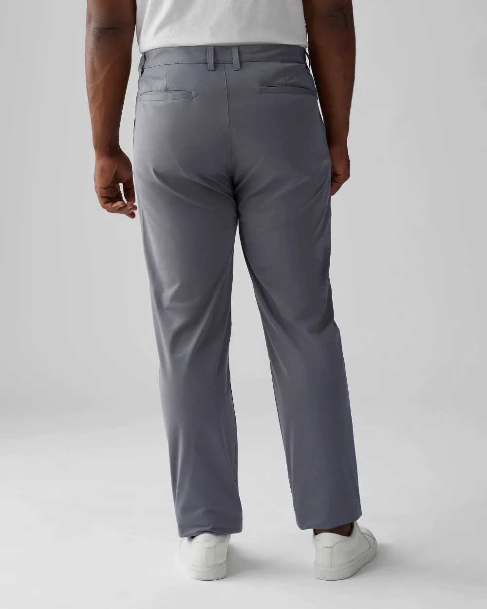 Classic Fit Flat Front Hidden Expandable Waist Pants