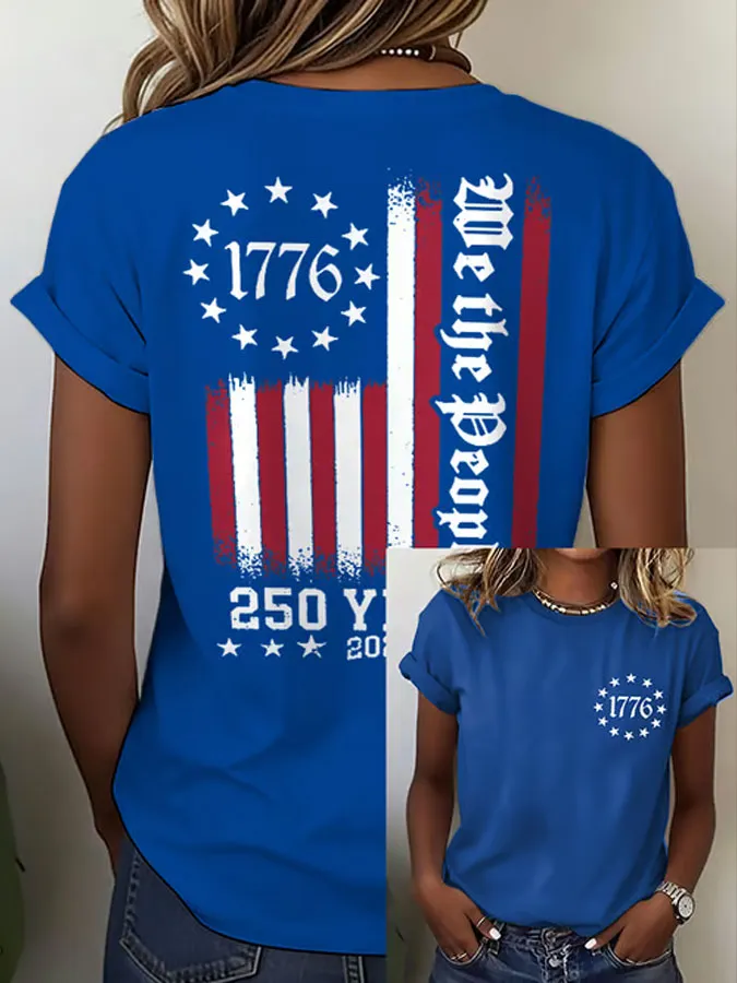 Women'S We The People Printed Casual T-Shirt