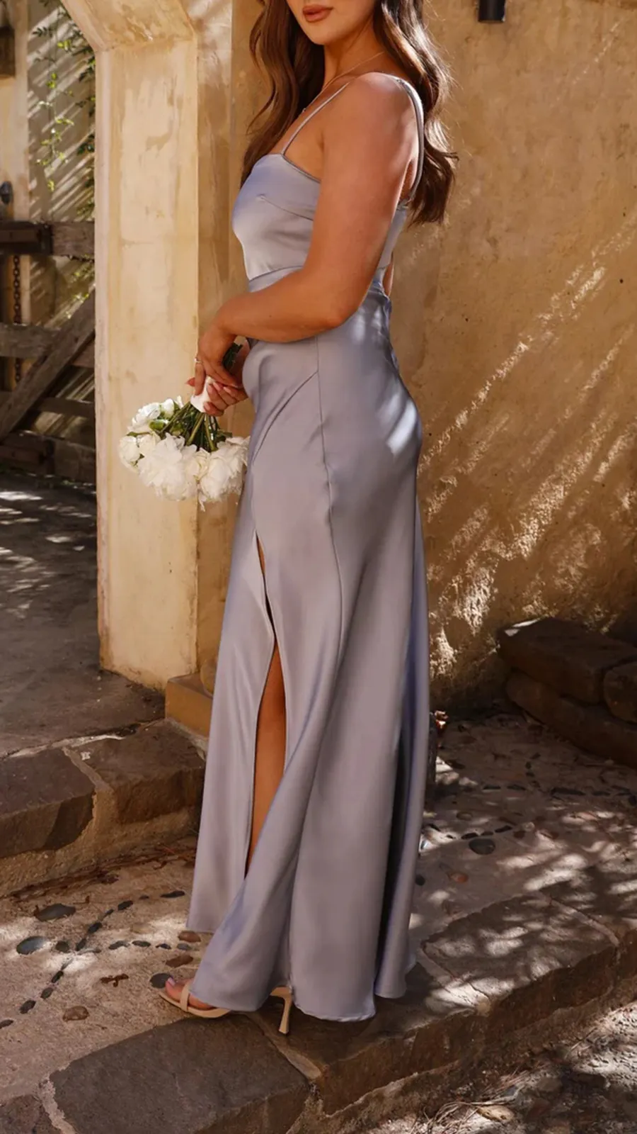 Square Neckline Maxi Dress