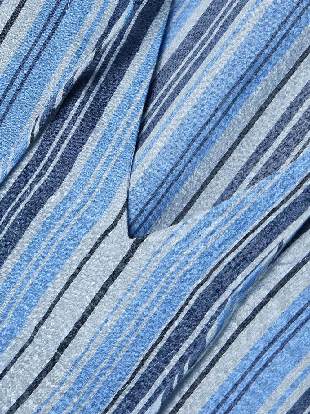 Side Slit Striped Printed Dress