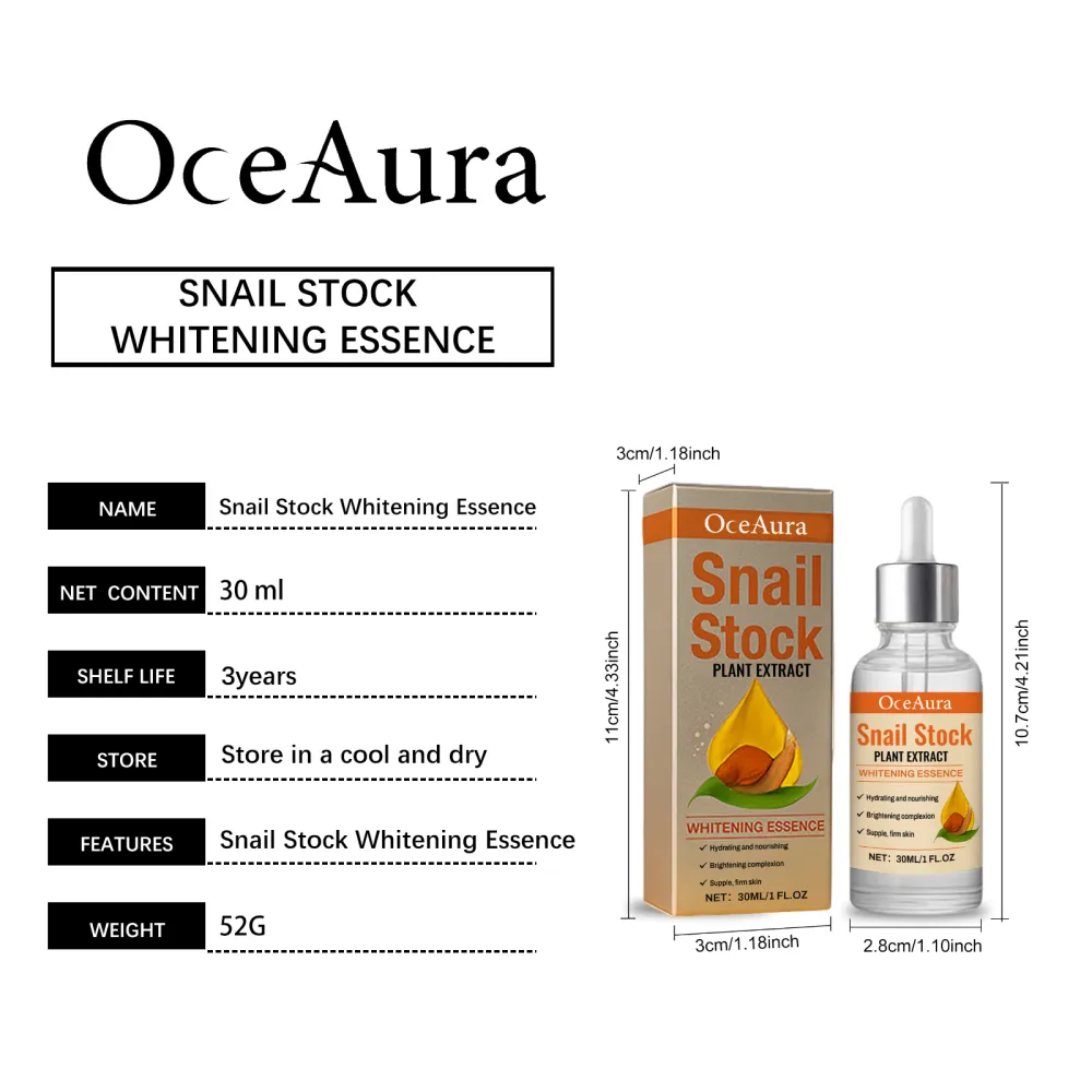 Snail Nourishing essence Mild Care, Moisturizing and Moisturizing Skin Daily Skin Care Facial essence
