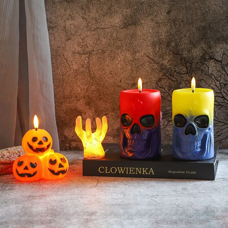 Halloween Funny Hand Skull Pumpkin Flowing Props Scene Decorations
