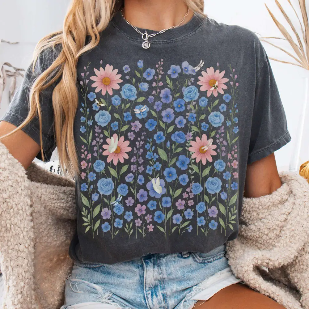 Cottagecore Wildflower T-shirt
