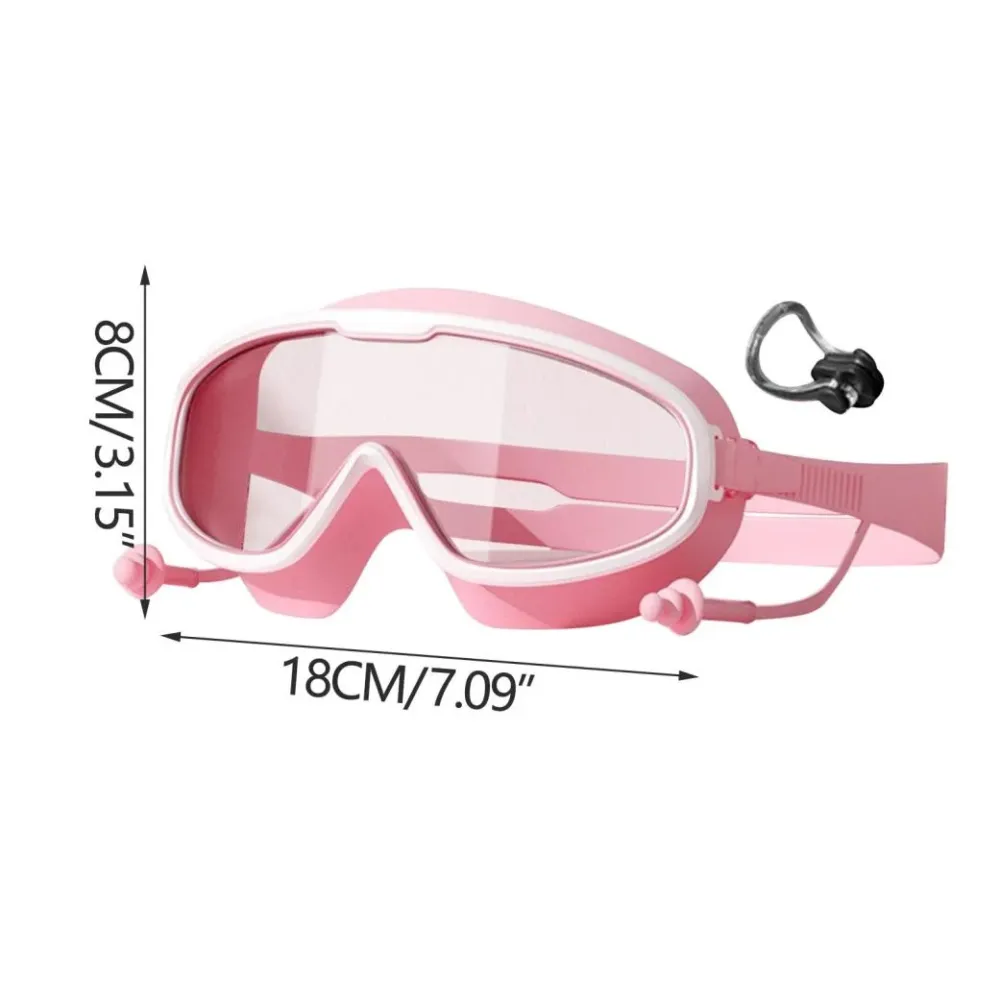 Large-Frame Children'S Swimming Goggles Come With Waterproof Earplugs