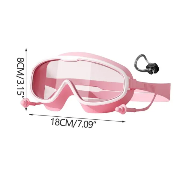Large-Frame Children'S Swimming Goggles Come With Waterproof Earplugs