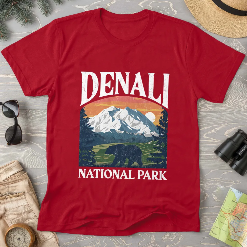 Comfortable Color Letter T-Shirts