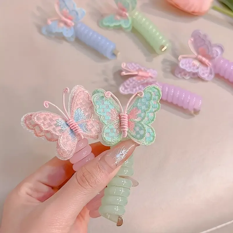 Butterfly Phone Line Hair Ties