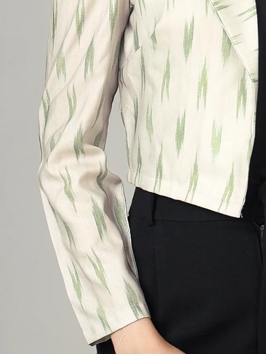 Simple And Fashionable Art-Printed Women's Short Jacket