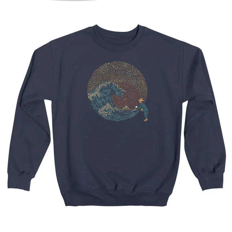 Print Navy Sweatshirt