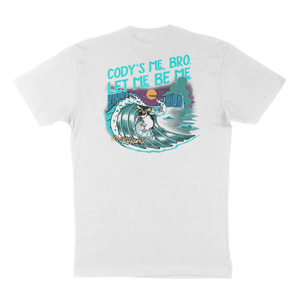 Wave Graphic Round-Neck T-Shirt