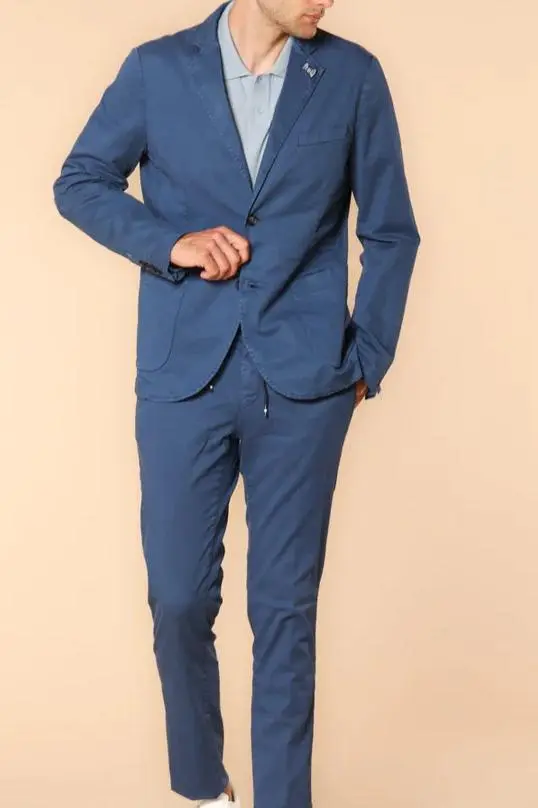 Blue Men's Cotton Fashion Blazer