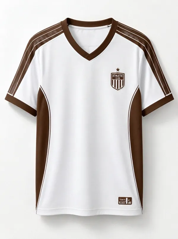 Men's Athletic Club Sports Fan Navy White Striped Printed Jersey